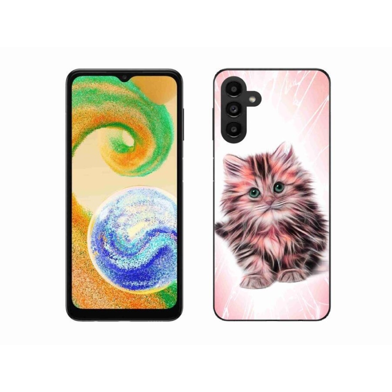 Gelový kryt mmCase na mobil Samsung Galaxy A04s (164.7x76.7x9.1mm) - roztomilé kotě