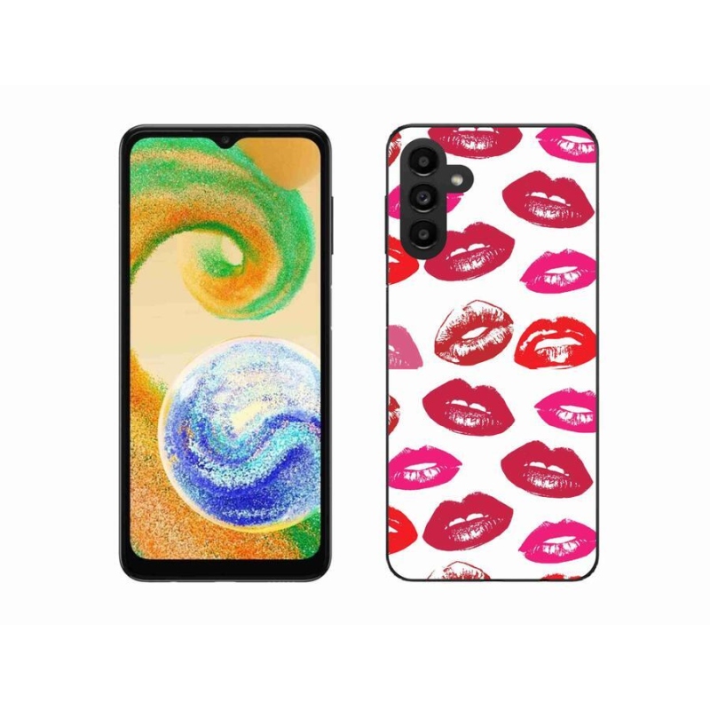 Gelový kryt mmCase na mobil Samsung Galaxy A04s (164.7x76.7x9.1mm) - rty
