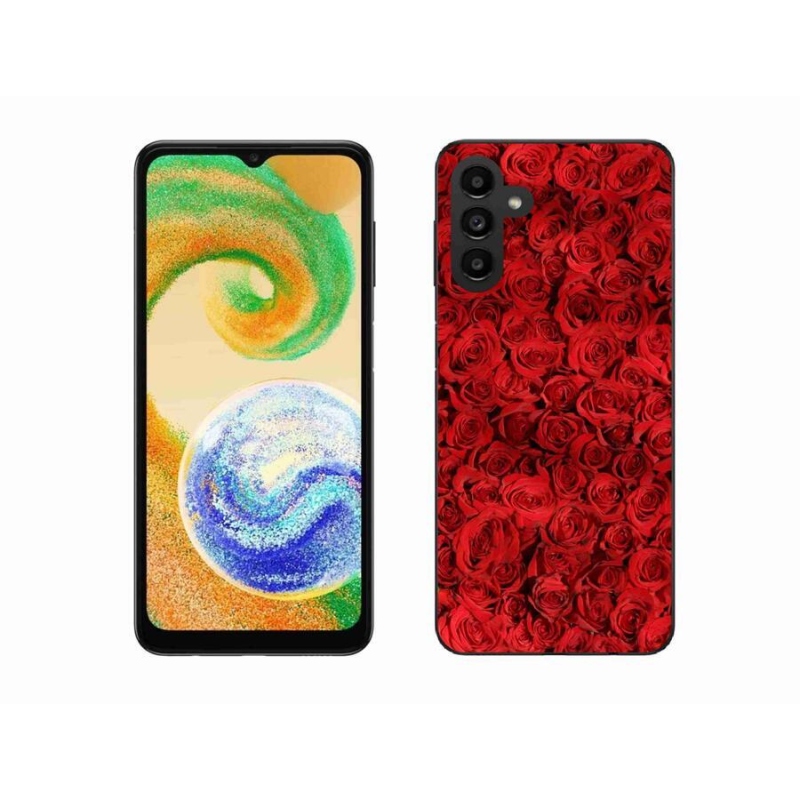 Gelový kryt mmCase na mobil Samsung Galaxy A04s (164.7x76.7x9.1mm) - růže