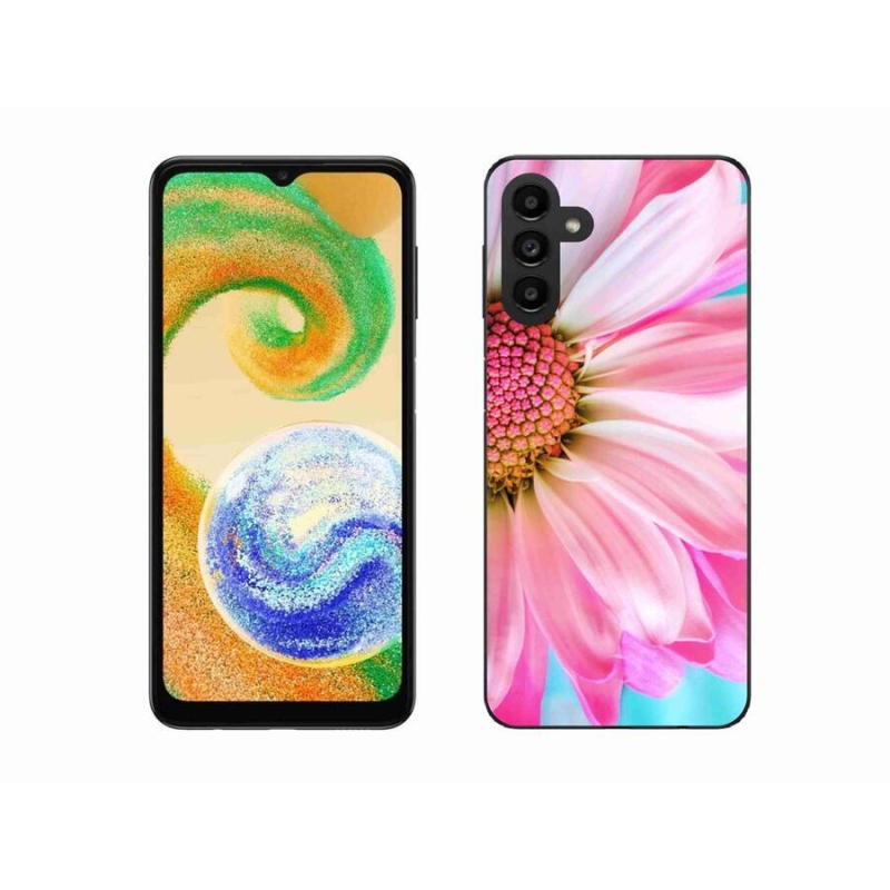 Gelový kryt mmCase na mobil Samsung Galaxy A04s (164.7x76.7x9.1mm) - růžová květina