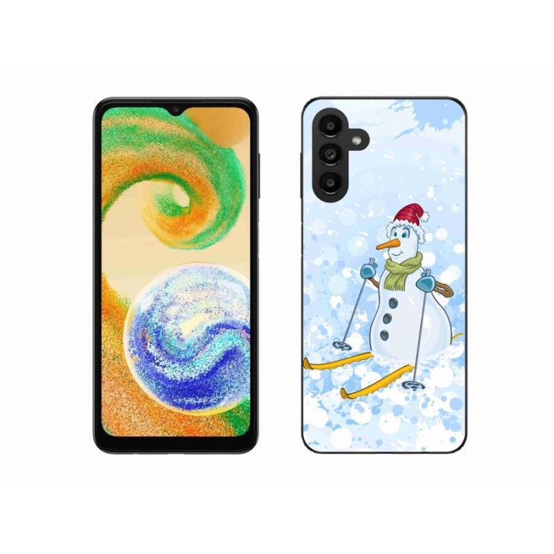 Gelový kryt mmCase na mobil Samsung Galaxy A04s (164.7x76.7x9.1mm) - sněhulák