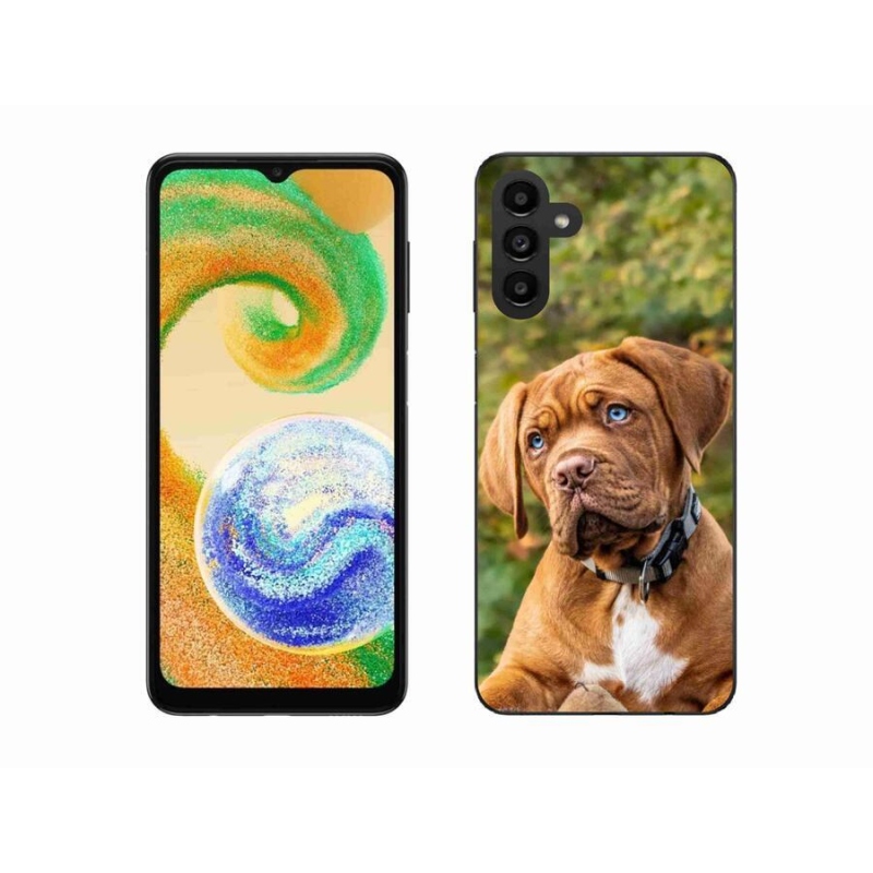 Gelový kryt mmCase na mobil Samsung Galaxy A04s (164.7x76.7x9.1mm) - štěně