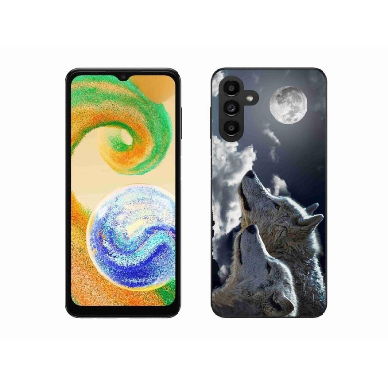 Gelový kryt mmCase na mobil Samsung Galaxy A04s (164.7x76.7x9.1mm) - vlci