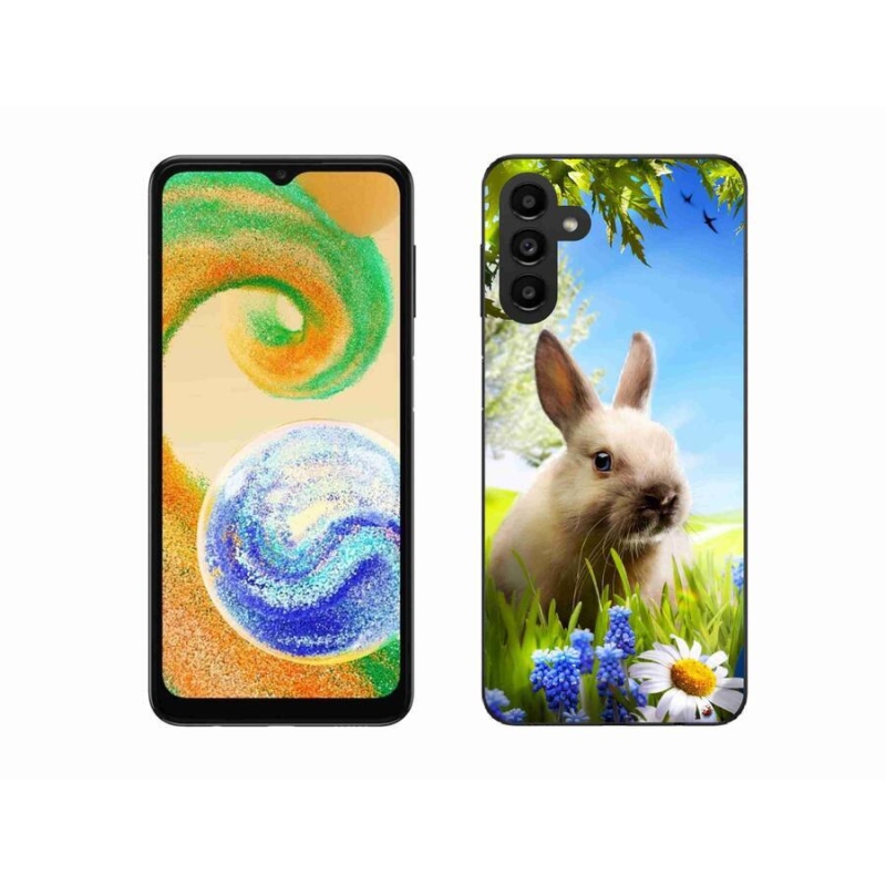 Gelový kryt mmCase na mobil Samsung Galaxy A04s (164.7x76.7x9.1mm) - zajíček