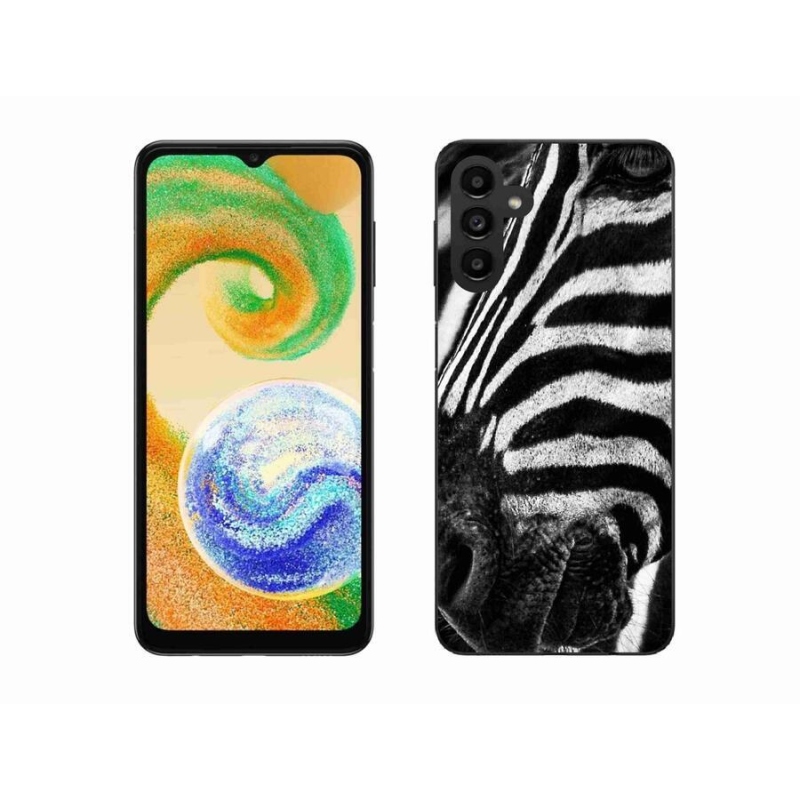 Gelový kryt mmCase na mobil Samsung Galaxy A04s (164.7x76.7x9.1mm) - zebra