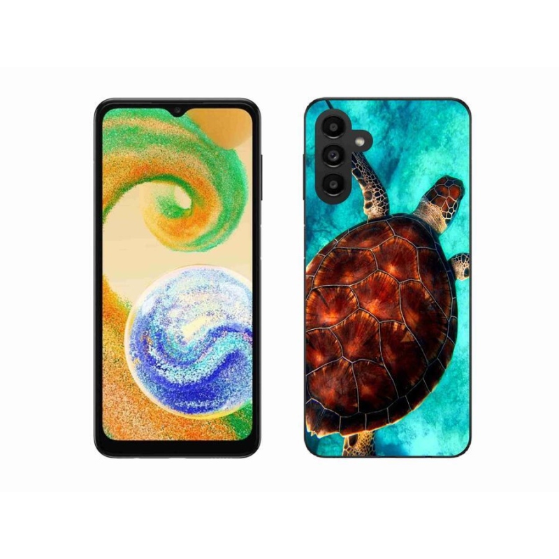 Gelový kryt mmCase na mobil Samsung Galaxy A04s (164.7x76.7x9.1mm) - želva