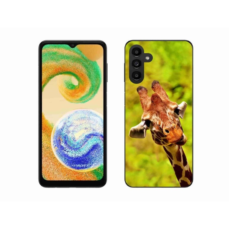 Gelový kryt mmCase na mobil Samsung Galaxy A04s (164.7x76.7x9.1mm) - žirafa