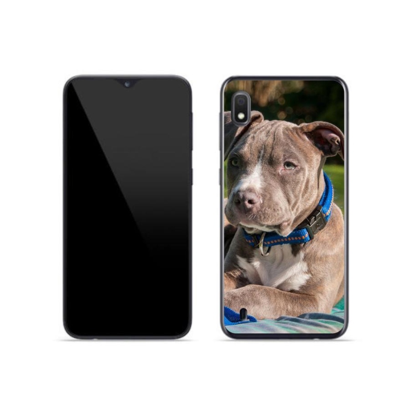 Gelový kryt mmCase na mobil Samsung Galaxy A10 - pitbull