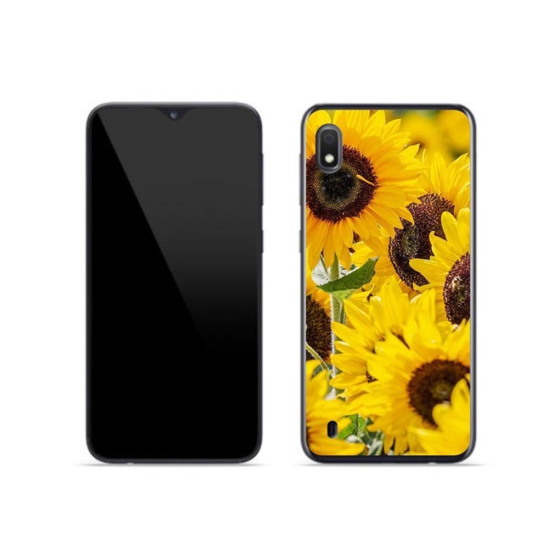 Gelový kryt mmCase na mobil Samsung Galaxy A10 - slunečnice