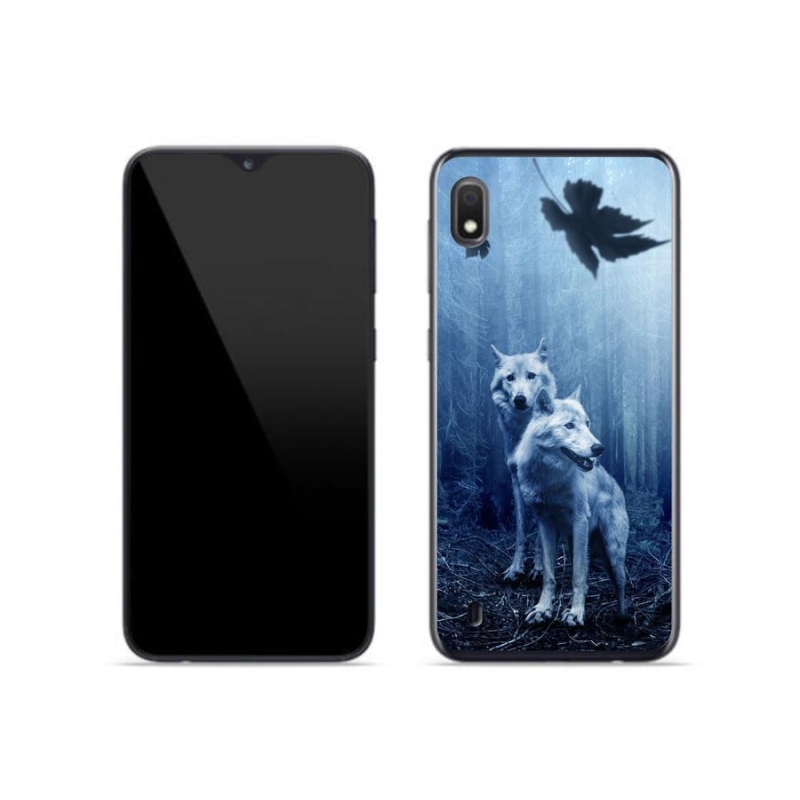Gelový kryt mmCase na mobil Samsung Galaxy A10 - vlci v lese