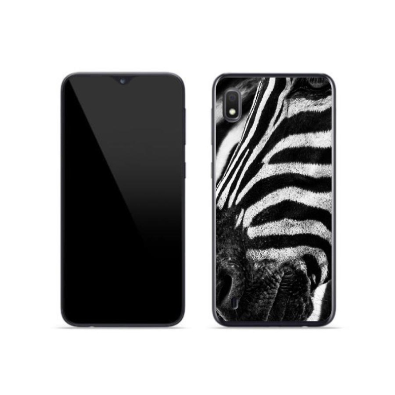 Gelový kryt mmCase na mobil Samsung Galaxy A10 - zebra