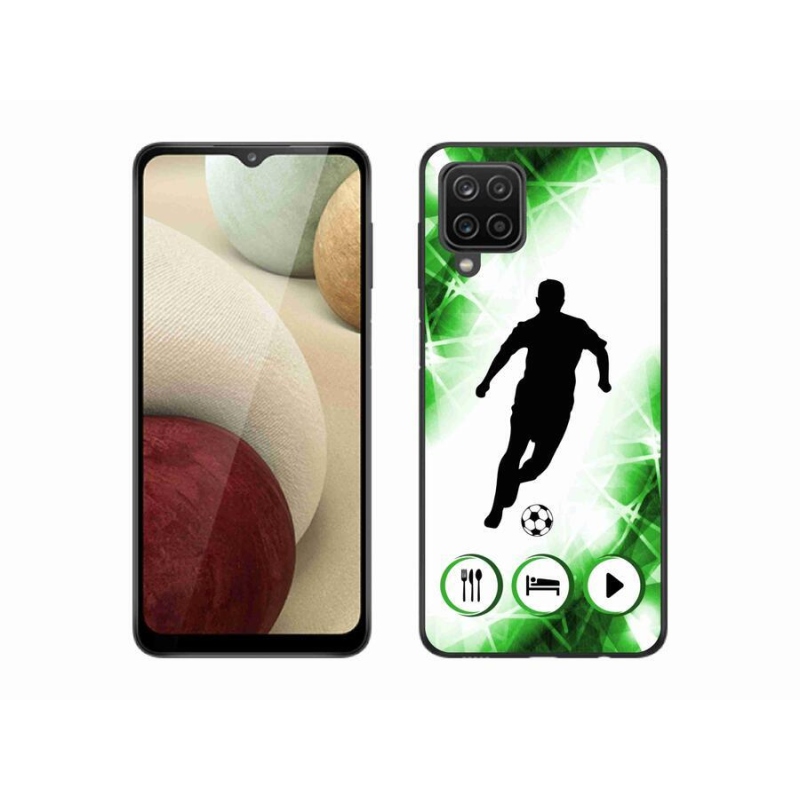 Gelový kryt mmCase na mobil Samsung Galaxy A12 - fotbalista