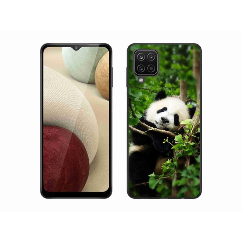 Gelový kryt mmCase na mobil Samsung Galaxy A12 - panda