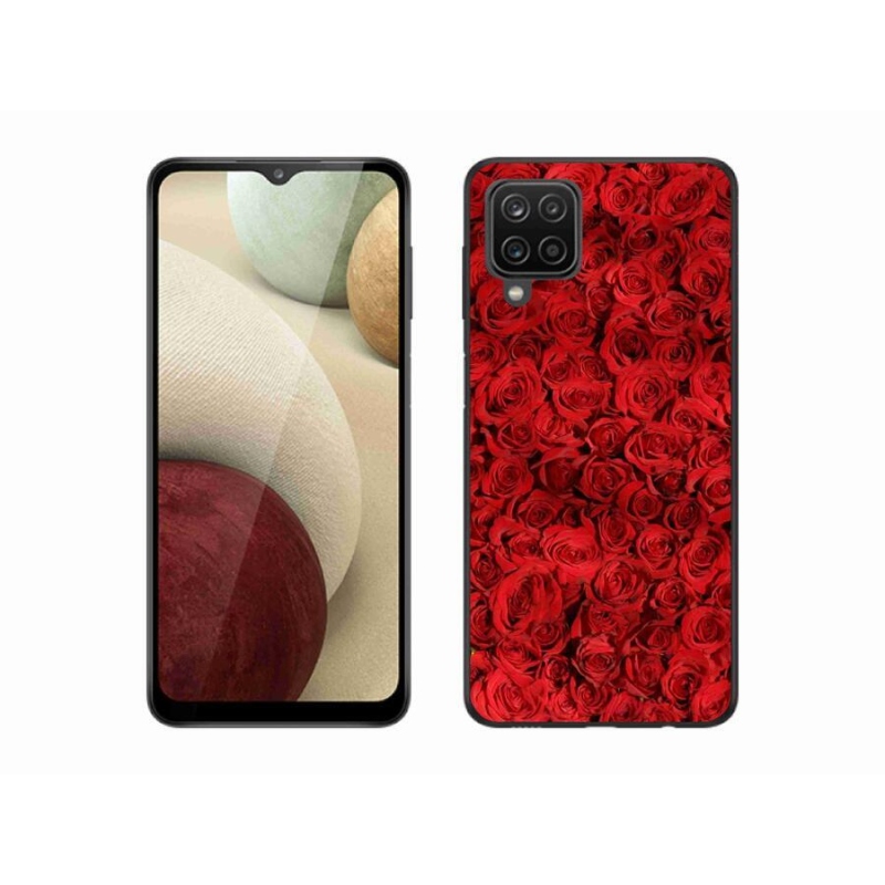 Gelový kryt mmCase na mobil Samsung Galaxy A12 - růže