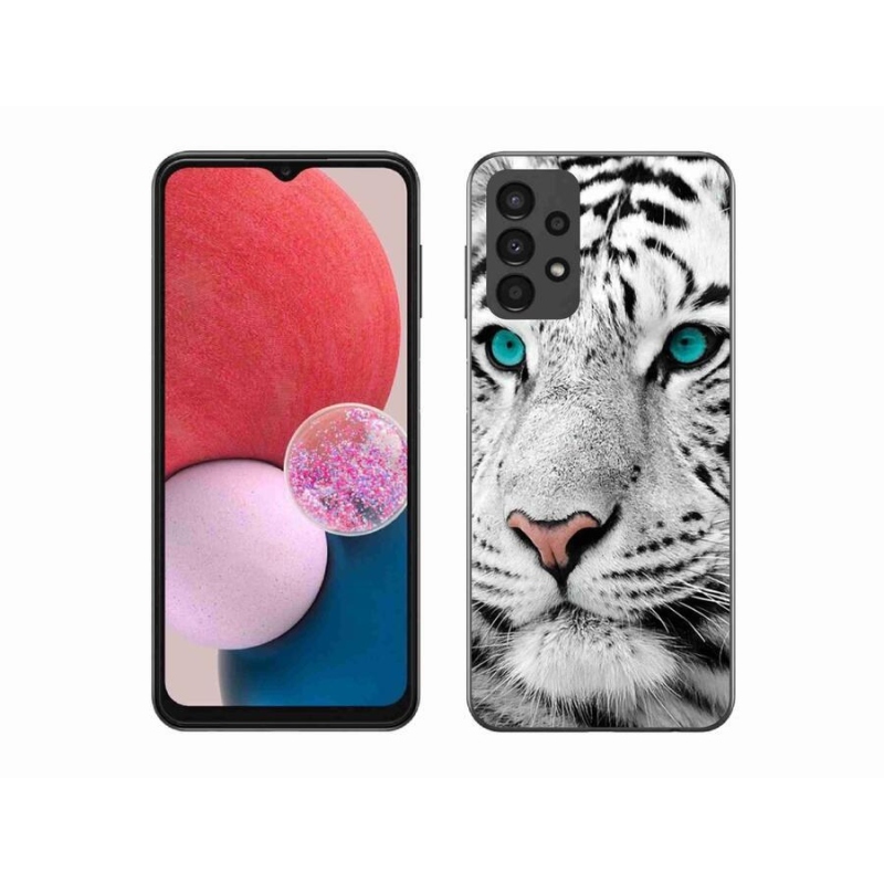 Gelový kryt mmCase na mobil Samsung Galaxy A13 4G - bílý tygr