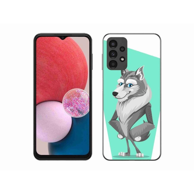 Gelový kryt mmCase na mobil Samsung Galaxy A13 4G - kreslený vlk