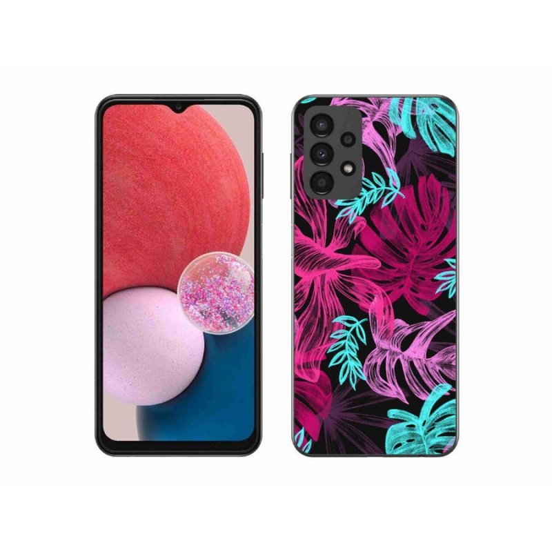 Gelový kryt mmCase na mobil Samsung Galaxy A13 4G - květiny 1