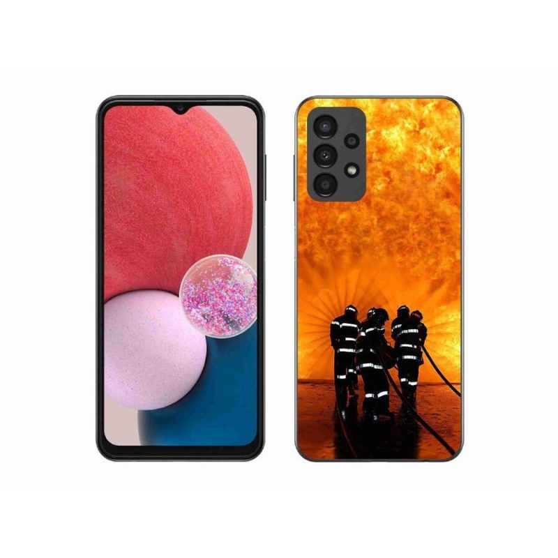 Gelový kryt mmCase na mobil Samsung Galaxy A13 4G - požár