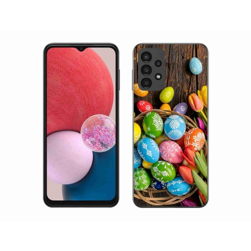 Gelový kryt mmCase na mobil Samsung Galaxy A13 4G - velikonoční vajíčka