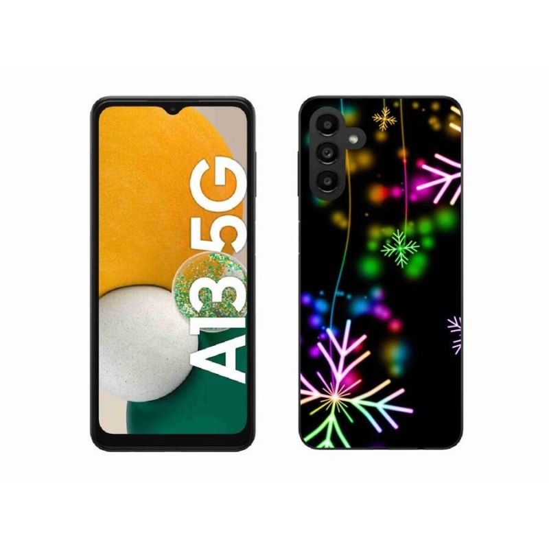 Gelový kryt mmCase na mobil Samsung Galaxy A13 5G - barevné vločky