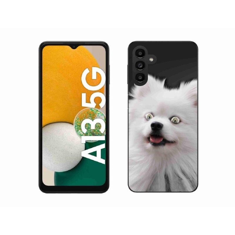 Gelový kryt mmCase na mobil Samsung Galaxy A13 5G - bílý špic
