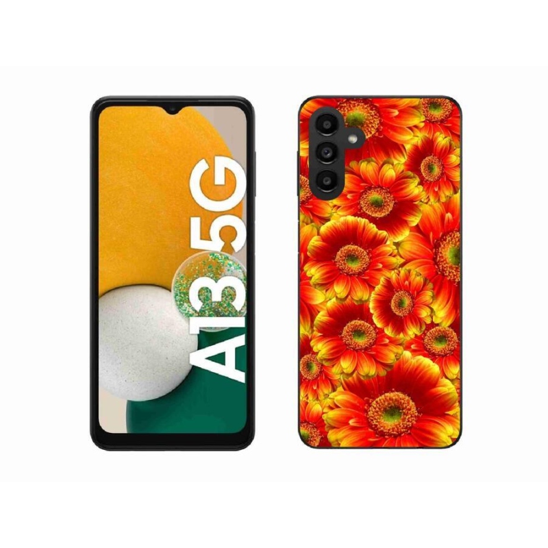 Gelový kryt mmCase na mobil Samsung Galaxy A13 5G - gerbera 1