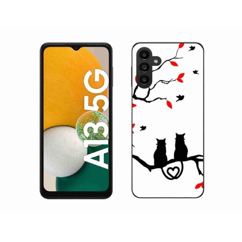 Gelový kryt mmCase na mobil Samsung Galaxy A13 5G - kočičí láska