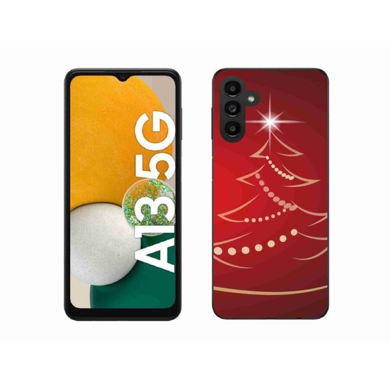 Gelový kryt mmCase na mobil Samsung Galaxy A13 5G - kreslený vánoční stromek