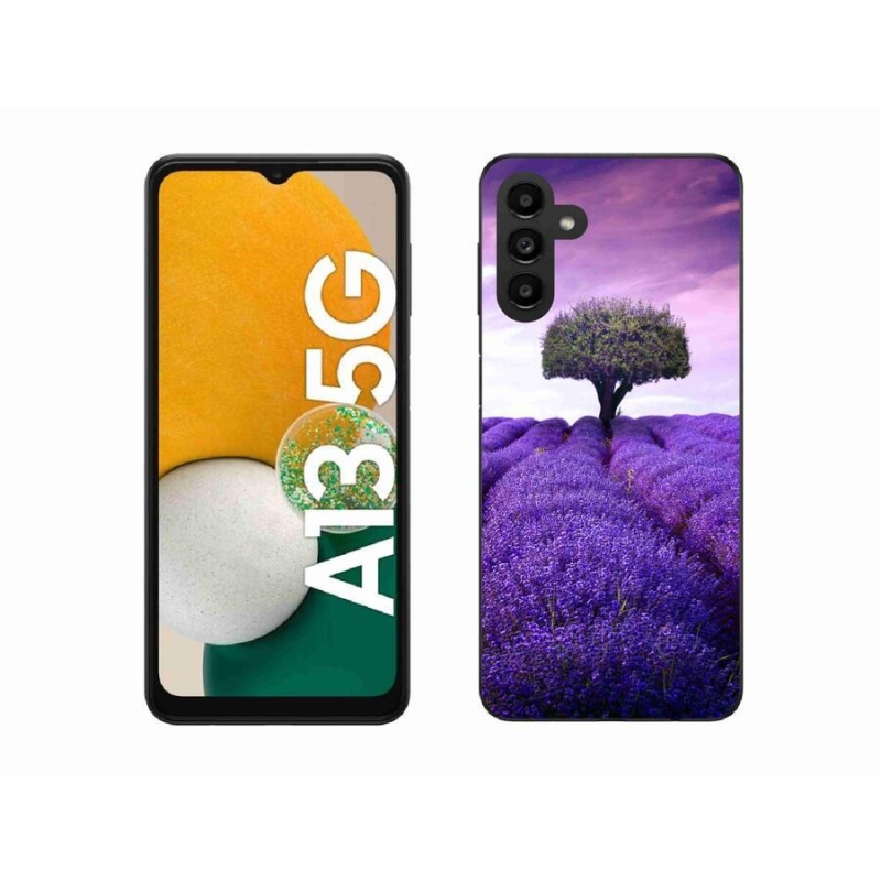 Gelový kryt mmCase na mobil Samsung Galaxy A13 5G - levandulová louka