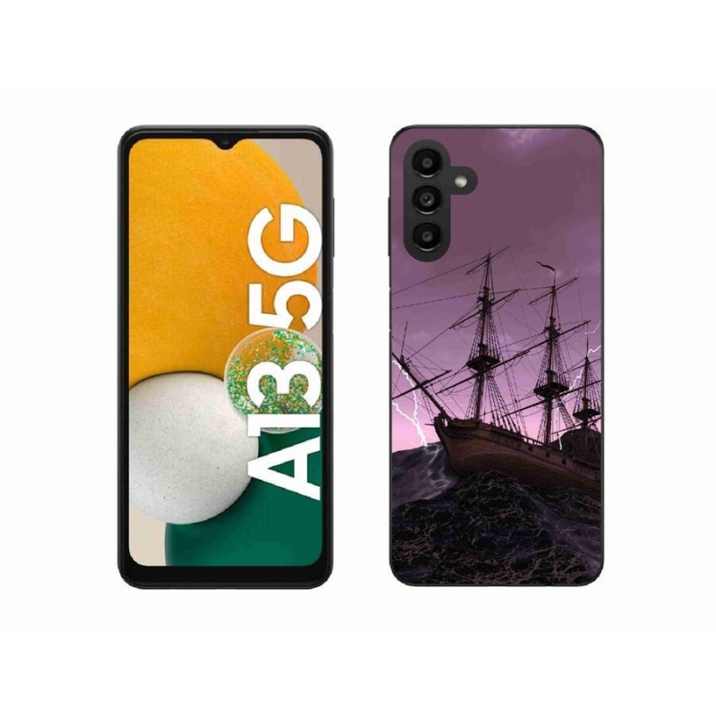 Gelový kryt mmCase na mobil Samsung Galaxy A13 5G - loď v bouři