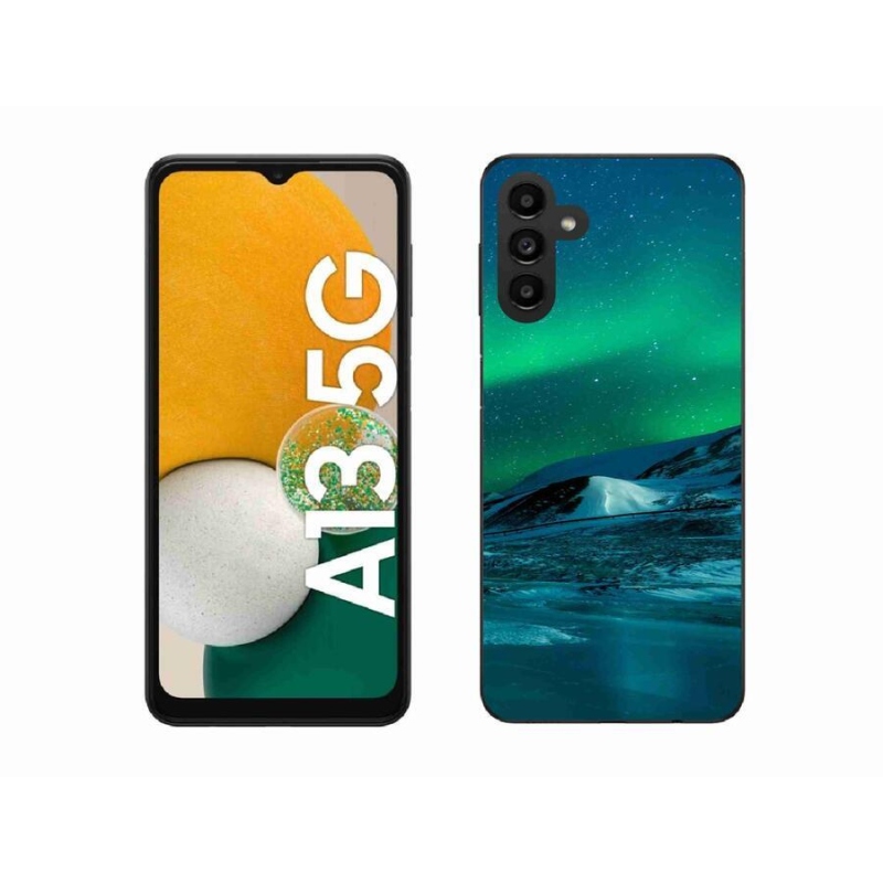 Gelový kryt mmCase na mobil Samsung Galaxy A13 5G - polární záře