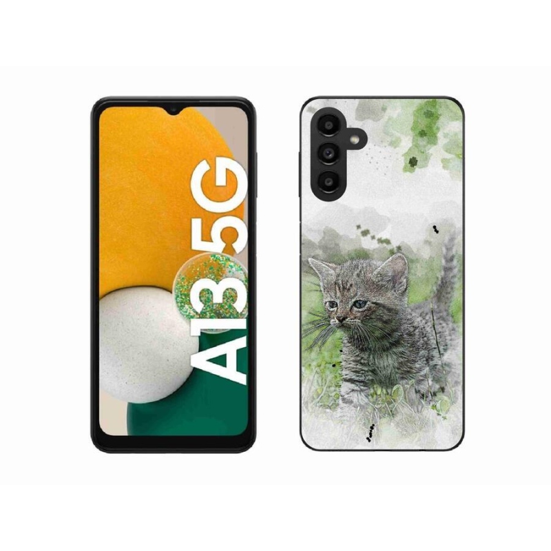 Gelový kryt mmCase na mobil Samsung Galaxy A13 5G - roztomilé kotě 1