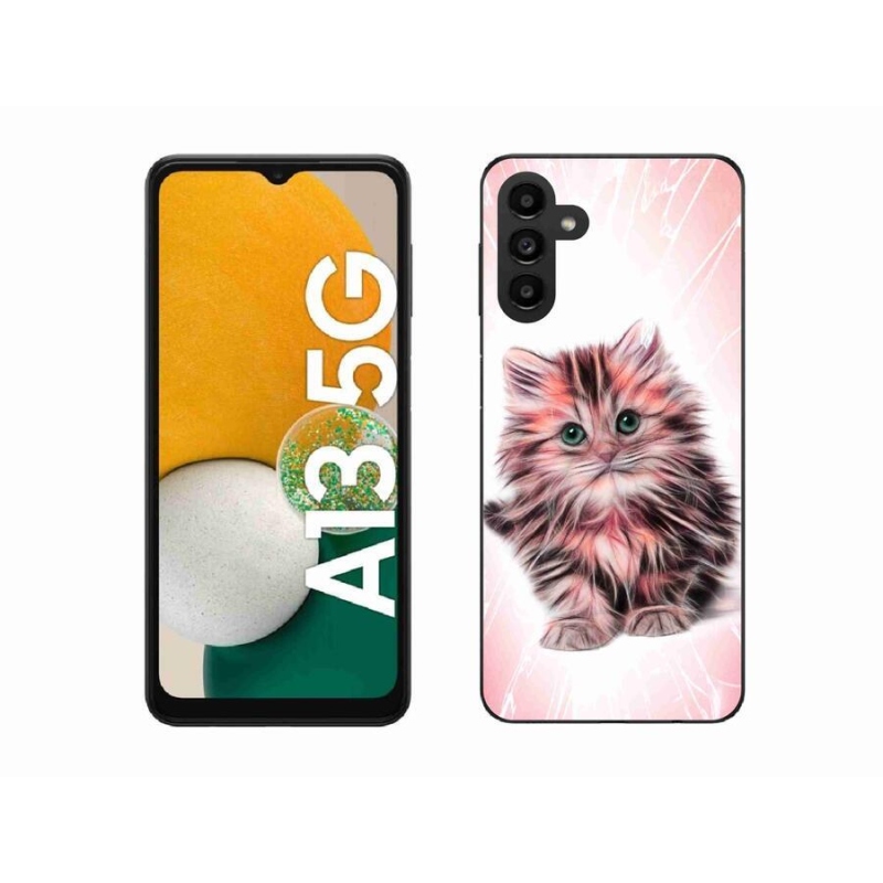 Gelový kryt mmCase na mobil Samsung Galaxy A13 5G - roztomilé kotě