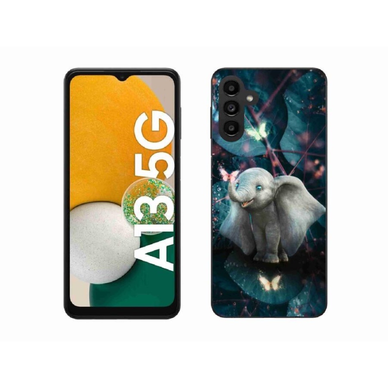 Gelový kryt mmCase na mobil Samsung Galaxy A13 5G - roztomilý slon