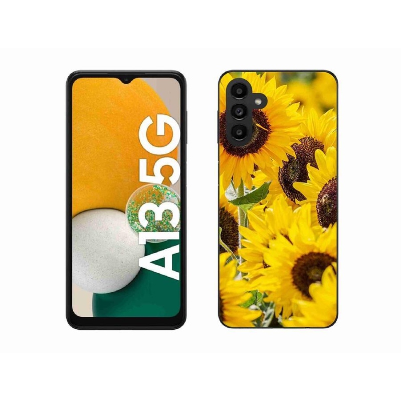 Gelový kryt mmCase na mobil Samsung Galaxy A13 5G - slunečnice