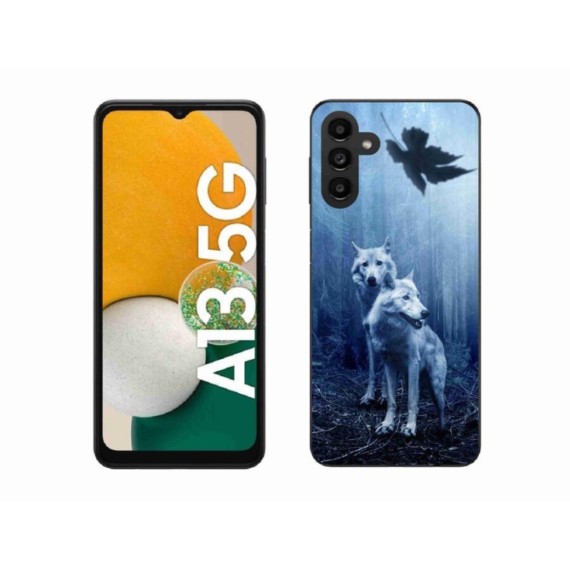 Gelový kryt mmCase na mobil Samsung Galaxy A13 5G - vlci v lese