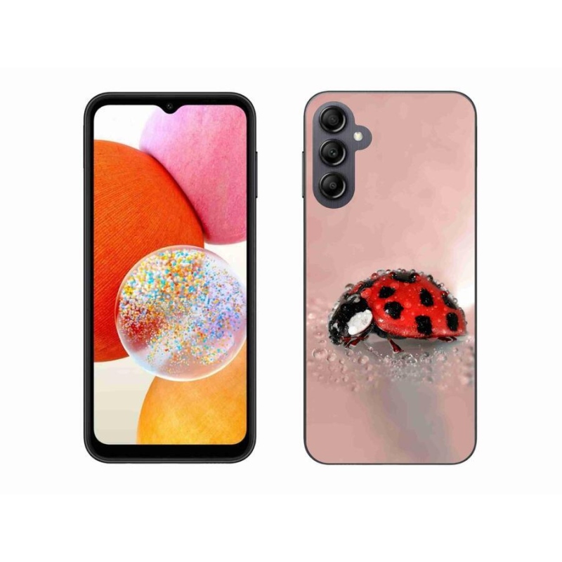 Gelový kryt mmCase na mobil Samsung Galaxy A14 4G/5G - beruška