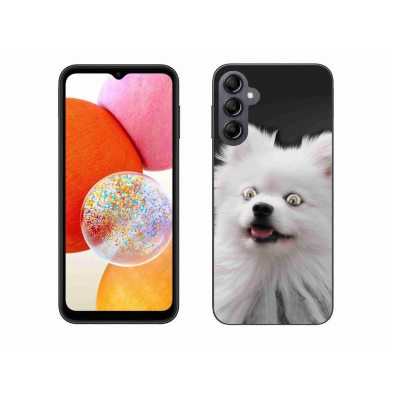 Gelový kryt mmCase na mobil Samsung Galaxy A14 4G/5G - bílý špic