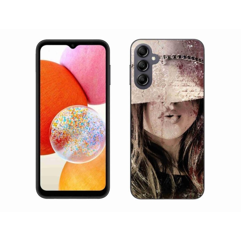 Gelový kryt mmCase na mobil Samsung Galaxy A14 4G/5G - dívka
