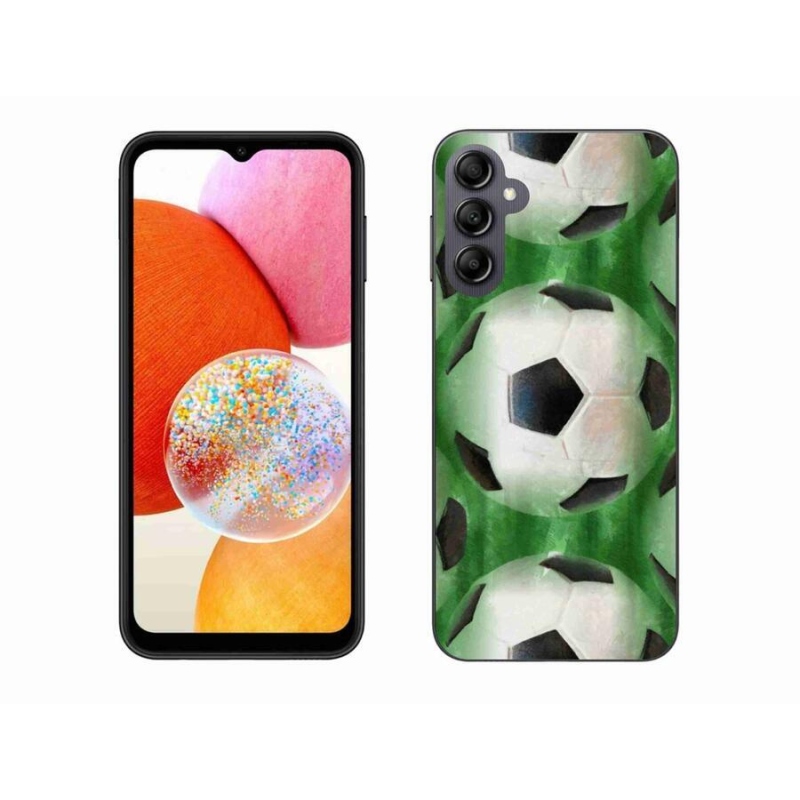 Gelový kryt mmCase na mobil Samsung Galaxy A14 4G/5G - fotbalový míč