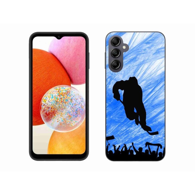 Gelový kryt mmCase na mobil Samsung Galaxy A14 4G/5G - hokejový hráč