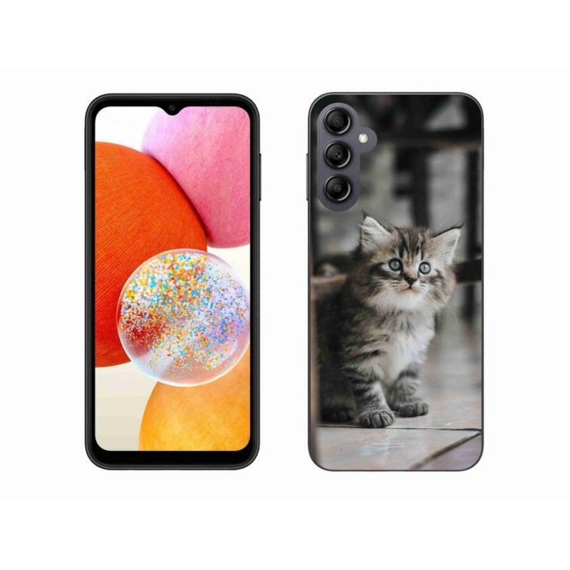 Gelový kryt mmCase na mobil Samsung Galaxy A14 4G/5G - koťátko