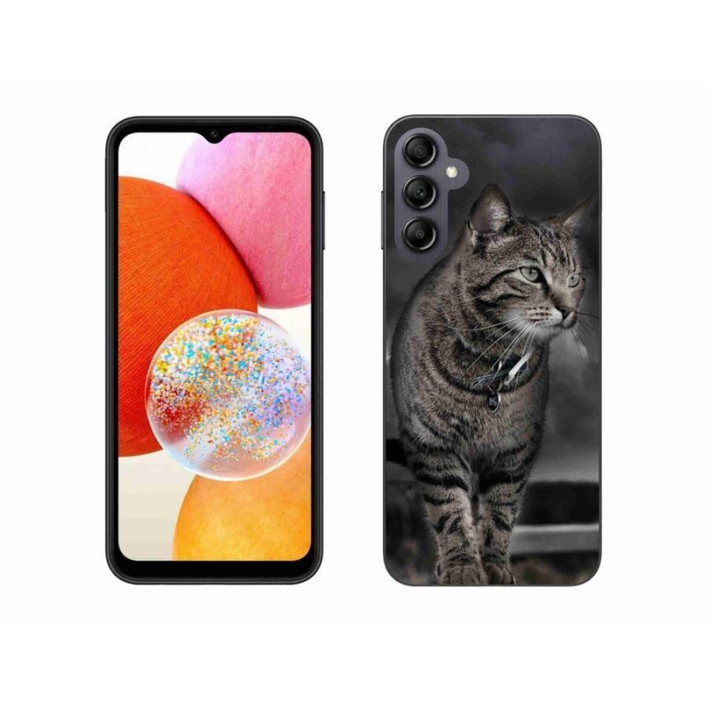 Gelový kryt mmCase na mobil Samsung Galaxy A14 4G/5G - kočka