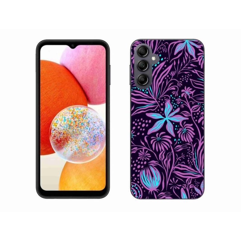 Gelový kryt mmCase na mobil Samsung Galaxy A14 4G/5G - květiny 2