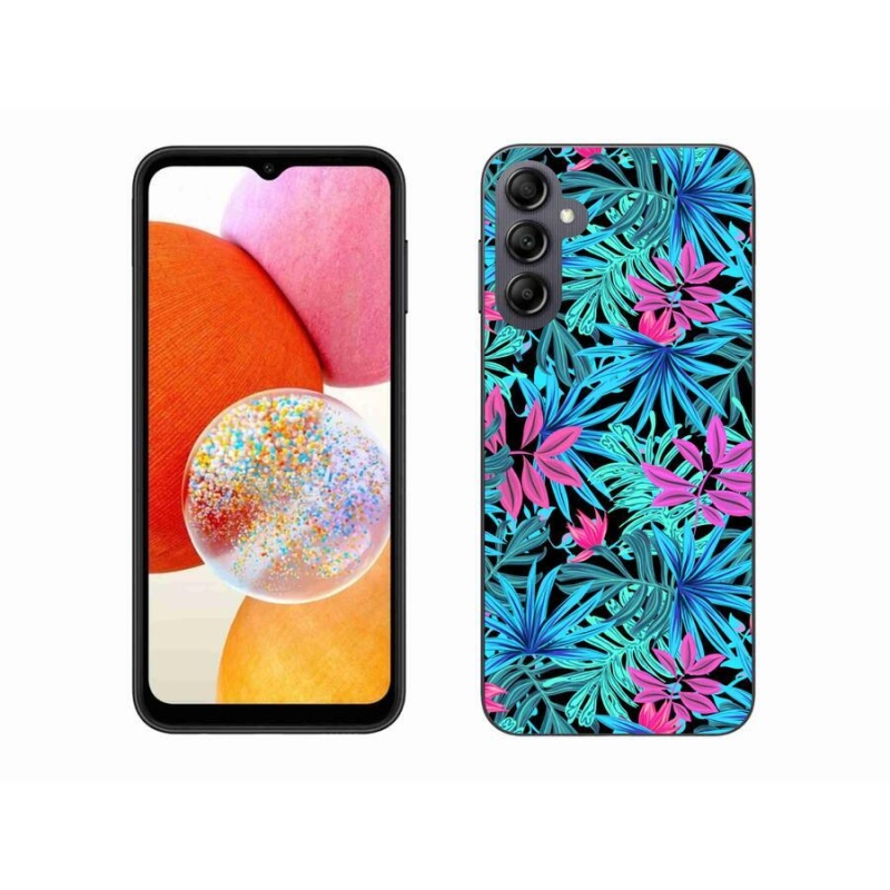 Gelový kryt mmCase na mobil Samsung Galaxy A14 4G/5G - květiny 3