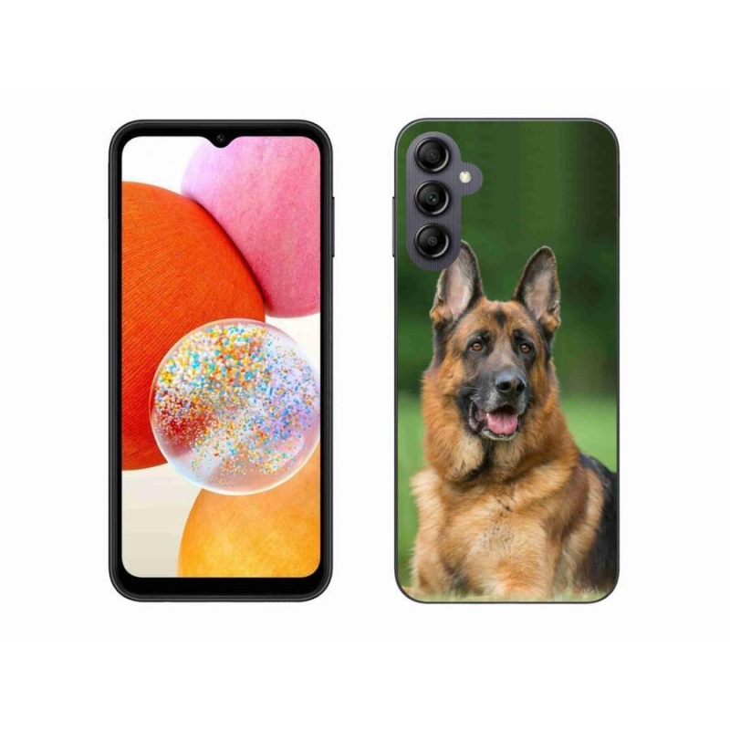 Gelový kryt mmCase na mobil Samsung Galaxy A14 4G/5G - německý ovčák