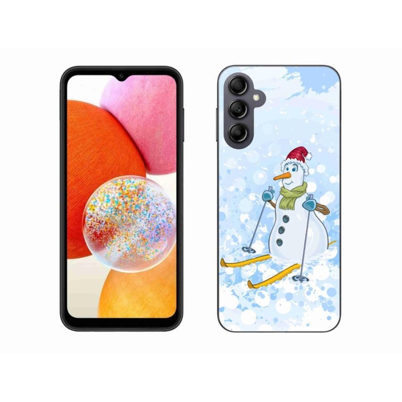 Gelový kryt mmCase na mobil Samsung Galaxy A14 4G/5G - sněhulák