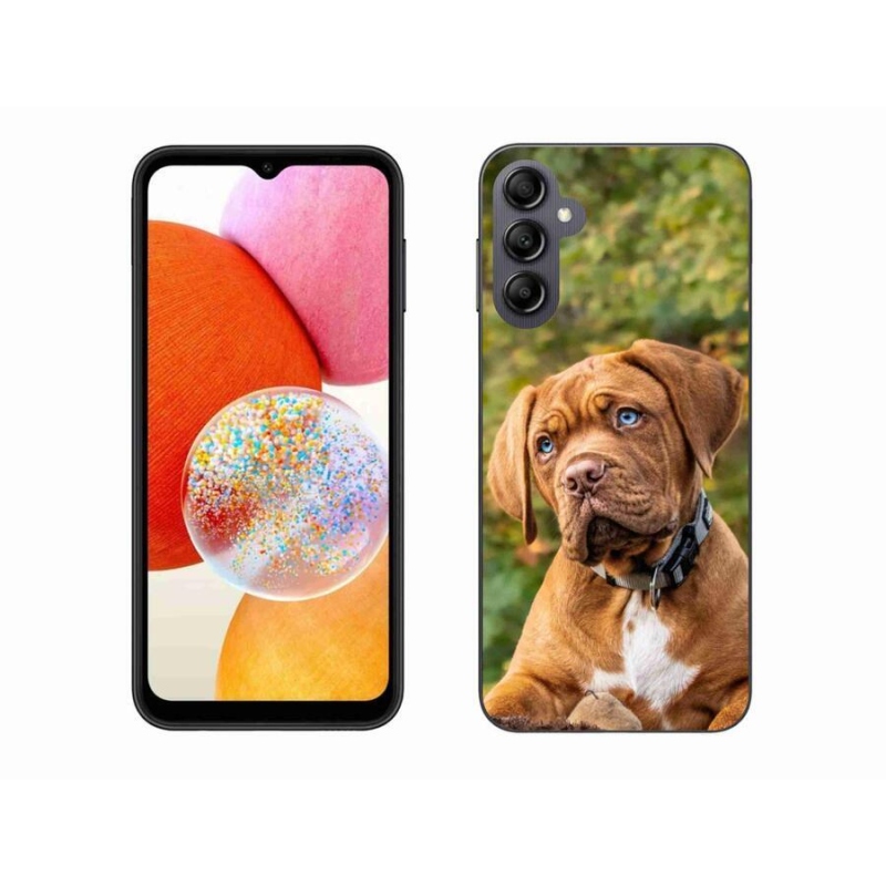 Gelový kryt mmCase na mobil Samsung Galaxy A14 4G/5G - štěně