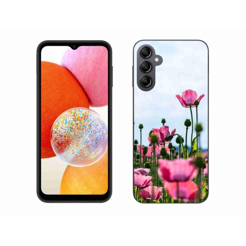 Gelový kryt mmCase na mobil Samsung Galaxy A14 4G/5G - vlčí mák