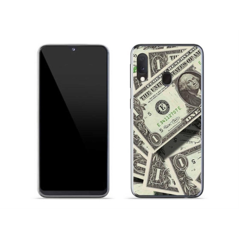 Gelový kryt mmCase na mobil Samsung Galaxy A20e - americký dolar